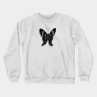 Periander Metalmark Butterfly with Shadow Crewneck Sweatshirt